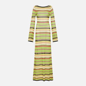 Green Women Kith SIR Coastline Low Back Dress | 0128-GNTAU