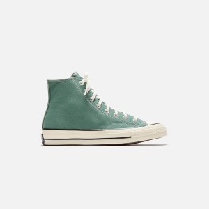 Green / Black Men Kith Converse Chuck 70 High Sneakers | 1239-TCVBM