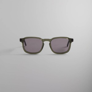 Green / Grey Men Kith Napeague Sunglasses | 8670-KTIVL