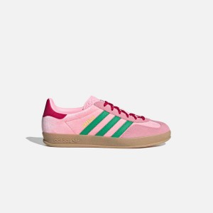 Green / Pink Women Kith adidas WMNS Gazelle Indoor Sneakers | 4732-YURIM