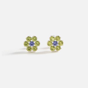 Green / Purple Men Kith Hatton Labs Daisy Earrings Jewelry | 5014-DAICS
