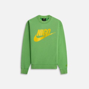Green / Yellow Men Kith Nike x Nigo NRG Crew Fleece Sweatshirts | 4250-ZYDXT