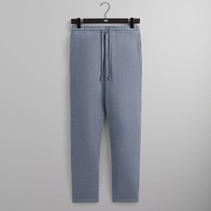 Grey Blue Men Kith Fleece Bryson Sweat Pants | 4876-IOFHR