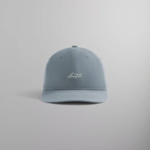 Grey Blue Men Kith Washed Twill Aaron Cap | 3486-QBRAV