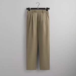 Grey Green Men Kith and Kin Herringbone Tyler Pants | 3458-JVYCT
