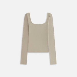 Grey Green Women Kith Modal Ballet Long Sleeve Underwear | 8697-RBXMW