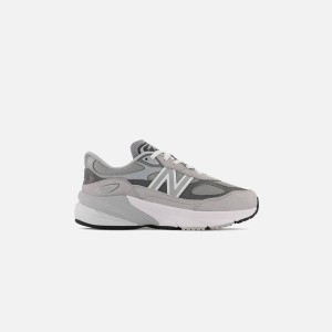 Grey Kids' Kith New Balance Grade School 990v6 Sneakers | 3972-FKEZJ