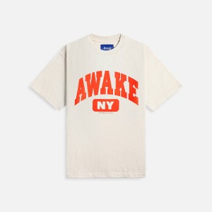 Grey Men Kith Awake NY Varsity T-Shirt | 0582-JZSOL