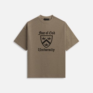 Grey Men Kith Essentials Heavy Crewneck T-Shirt | 4860-YXMFP