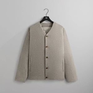 Grey Men Kith Felted Jersey Jonah Liner Jackets | 1596-PUNVC