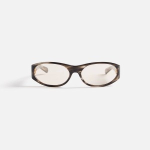 Grey Men Kith Flatlist Eddie Kyu Sunglasses | 2374-YKUOP