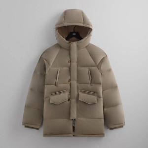 Grey Men Kith Leroy Parka Coats | 6345-CYWSN