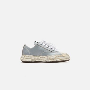 Grey Men Kith Mihara Yasuhiro Peterson Low 23 Cracking Leather Sneakers | 0851-JADKW