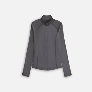 Grey Women Kith Alida Stretch Satin Zip Top Jackets | 6954-QJCNR