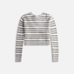 Grey Women Kith Marni Round Neck Sweaters | 7341-QPNEI