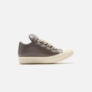Grey Women Kith Rick Owens Scarpe in Pelle Jumbo Laced Padded Low Sneakers | 5972-QAESB