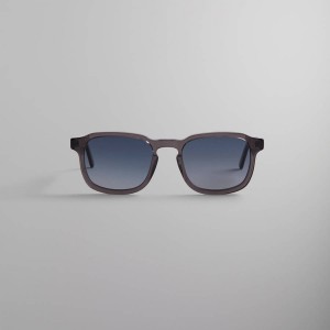 Grey / Blue Men Kith Napeague Sunglasses | 3591-ISKUY