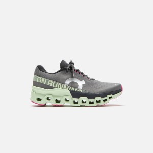 Grey / Green / Pink Men Kith On Running Cloudmonster 2 Sneakers | 8329-GETDS