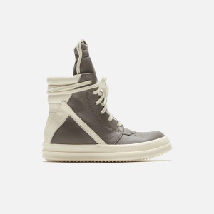 Grey / White Kids' Kith Rick Owens Geobasket Sneakers | 4182-GPBNJ
