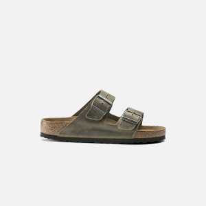 Khaki Men Kith Birkenstock Arizona Soft Footbed Sandals | 6487-RHYTA