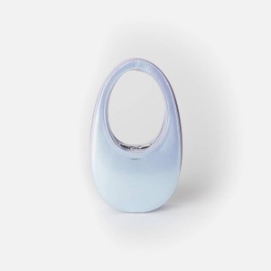 Light Blue Women Kith Coperni Pearlised Mini Swipe Bags | 4863-PBUIO