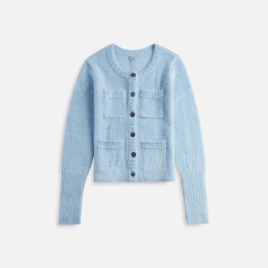 Light Blue Women Kith R13 Elongated Shrunken Crewneck Cardigan Sweaters | 3217-KLQVM