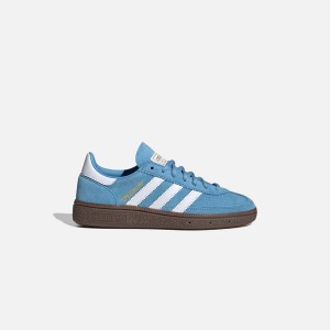 Light Blue / White Men Kith adidas Handball Spezial Sneakers | 0351-HIMEB