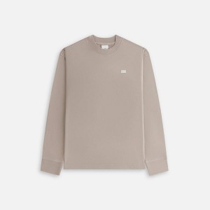 Light Brown Women Kith Oversized Sonoma Sueded Long Sleeve T-Shirt | 6123-FZXDK