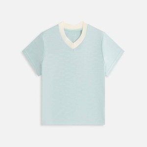 Light Green Women Kith Nicci Monogram Jersey T-Shirt | 8537-ATHSD