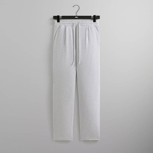 Light Grey Men Kith Compact Knit Garrison Sweat Pants | 8163-WBOVA