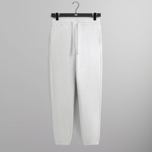 Light Grey Men Kith Compact Knit Williams I Sweat Pants | 2417-QPHCJ