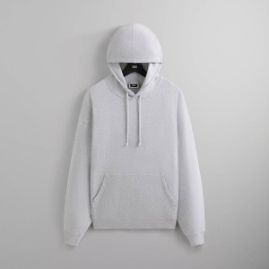Light Grey Men Kith Compact Knit Williams III Hoodie | 7638-MYLRW