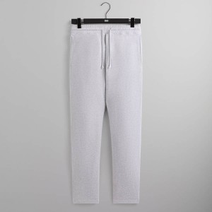 Light Grey Men Kith Fleece Bryson Sweat Pants | 1034-QSIJZ