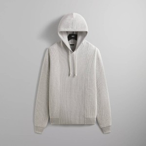 Light Grey Men Kith Jackson Combo Hoodie | 3186-SLOJD