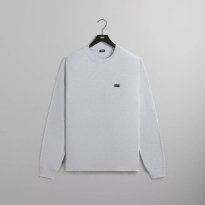 Light Grey Men Kith Long Sleeve LAX T-Shirt | 8230-JGSFB