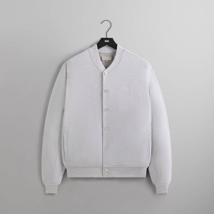 Light Grey Men Kith Marvin Bomber Jackets | 9762-OAVYR