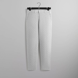 Light Grey Men Kith Mixed Stitch Interlock Garrison Pants | 5941-VUMZG