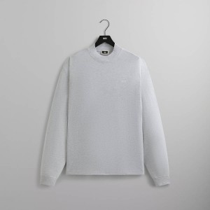 Light Grey Men Kith Mock Neck LAX Shirts | 0143-TZRJY