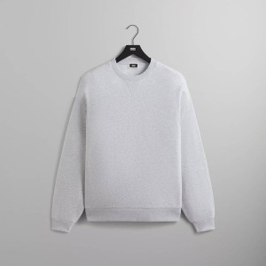 Light Grey Men Kith Nelson Crewneck Sweatshirts | 8497-MGYPC
