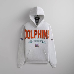 Light Grey Men Kith and '47 for the NFL: Dolphins Nelson Hoodie | 3210-QNRMY
