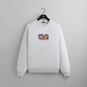 Light Grey Men Kith for the Brooklyn Museum Exhibit Nelson Crewneck Sweatshirts | 2879-TAUEM