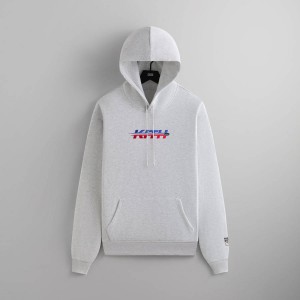 Light Grey Men Kith for the New York Rangers Hat Trick Nelson Hoodie | 6590-ZAMQI