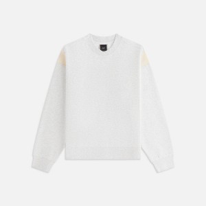 Light Grey Women Kith Asher II Crest Crewneck Sweaters | 4356-WUGIM