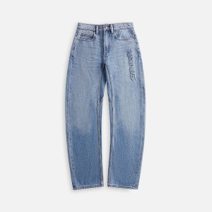 Light Indigo Women Kith T by Alexander Wang Mid Rise Bowed Gusset Jeans | 8726-MTGUB