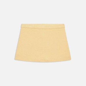 Light Yellow Women Kith Frankies Bikinis Marialla Cloud Knit Skirts | 4301-ICPWL