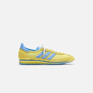 Light Yellow / Blue / White Men Kith adidas x Sporty and Rich SL 72 Sneakers | 0423-EBALO