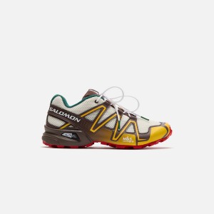 Light Yellow / Green Men Kith Salomon x VANDYTHEPINK Speedcross 3 Sneakers | 5849-GBVJM