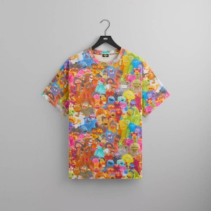 Multicolor Men Kith for Sesame Street Family Shirts | 8279-QZCLF