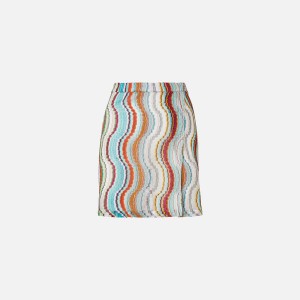 Multicolor White Women Kith Missoni Mini Skirts | 6378-EKUNP
