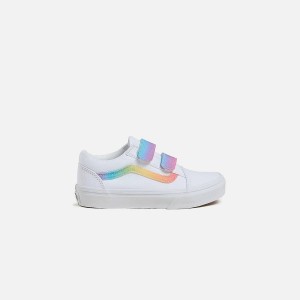 Multicolor / White Kids' Kith VANS PS Old Skool V Sneakers | 3479-NBCMV